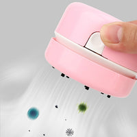 Portable Mini Desktop Vacuum Cleaner for Office, Home, and Keyboard Cleaning