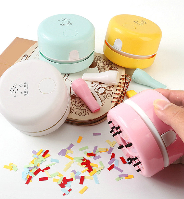 Portable Mini Desktop Vacuum Cleaner for Office, Home, and Keyboard Cleaning