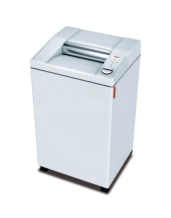 Front view of MBM Destroyit 3104 Cross Cut Shredder