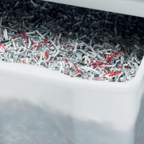 MBM Destroyit 4005 Cross Cut Shredder waste basket
